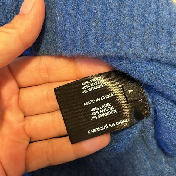 Proenza Schouler Wool Blend Slouchy Sweater Large Blue - Picture 3 of 6